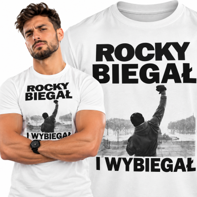 KOSZULKA NA SIŁOWNIĘ ROCKY BIEGAŁ